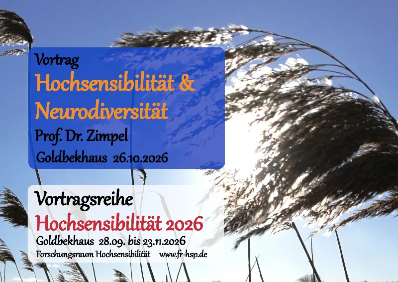 Veranstaltungsbild: Hochsensibilität und Neurodiversität - Vortrag mit Prof. A. F. Zimpel, Universität Hamburg im Goldbekhaus