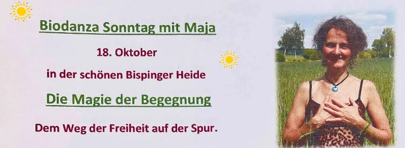 Veranstaltungsbild: ✨ Die Magie der Begegnung  ♥️  berührbar Sein  ♥️ mit Maja ✨